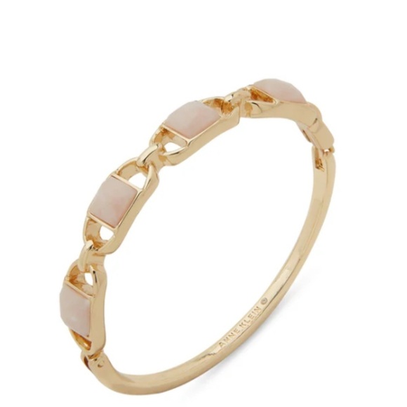 Anne Klein Goldtone Rose Quartz Oval Hinge
Bracelet NWOT - Picture 2 of 2